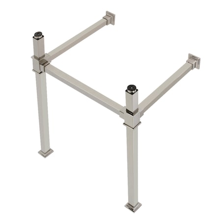 Kingston Brass VPB3322SQ6 22-Inch Stainless Steel Console Sink Legs, Polished Nickel VPB3322SQ6